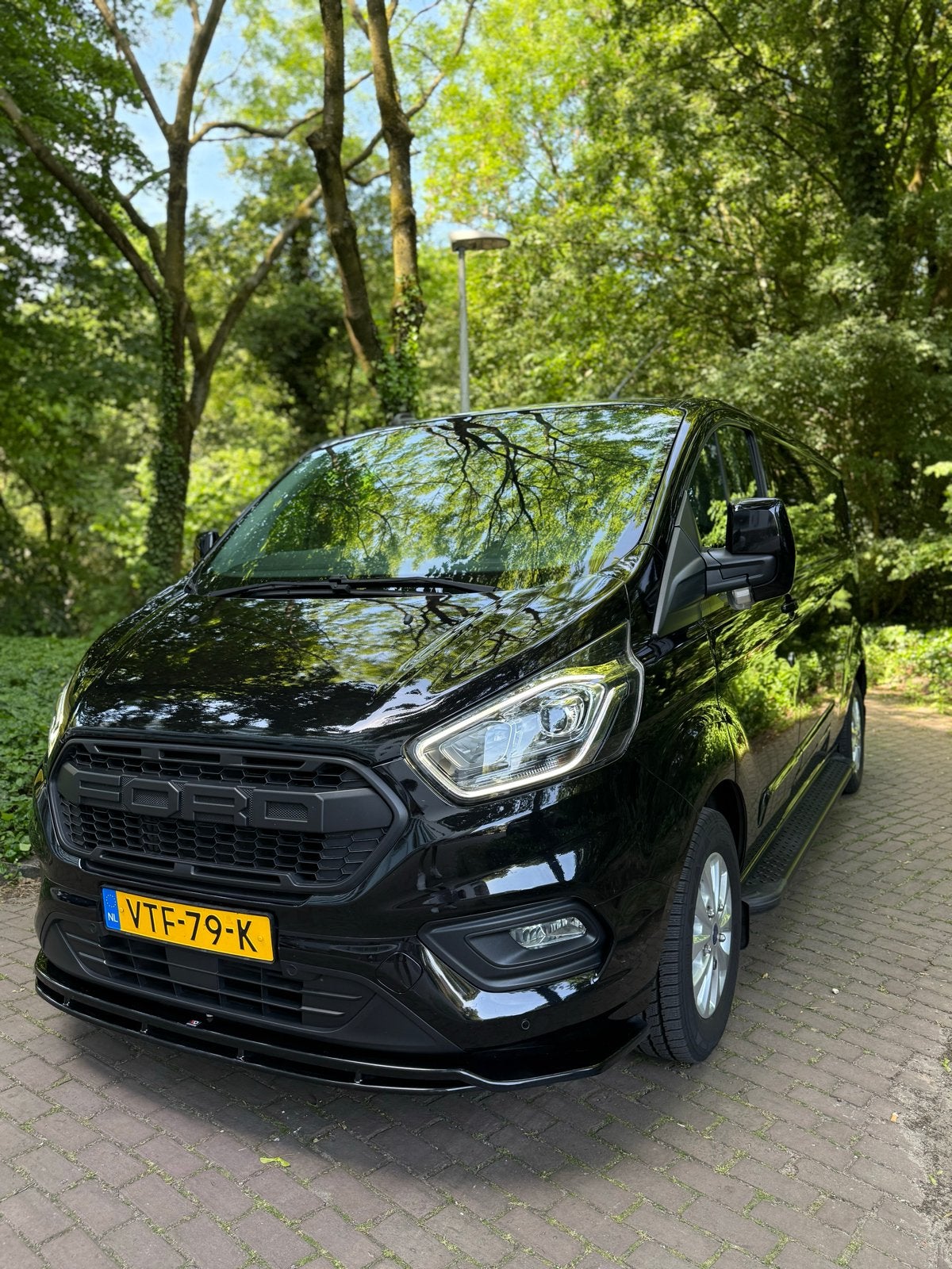 Ford Transit Custom GB 2.0 Tdci 130PK 300 L2h1 Automaat 2023, Auto's, 1995 cc, 4 cilinders, 129 pk, Alcantara