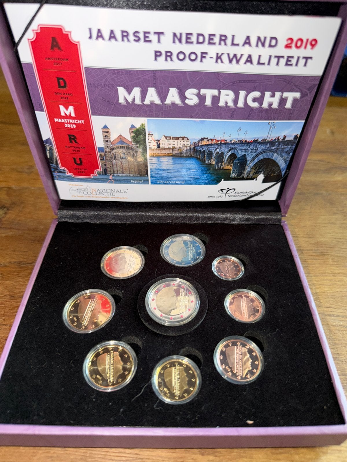 Jaarset Nederland 2019 Proof-Kwaliteit Maastricht, Ophalen of Verzenden, Koningin Beatrix, Euro's, Setje