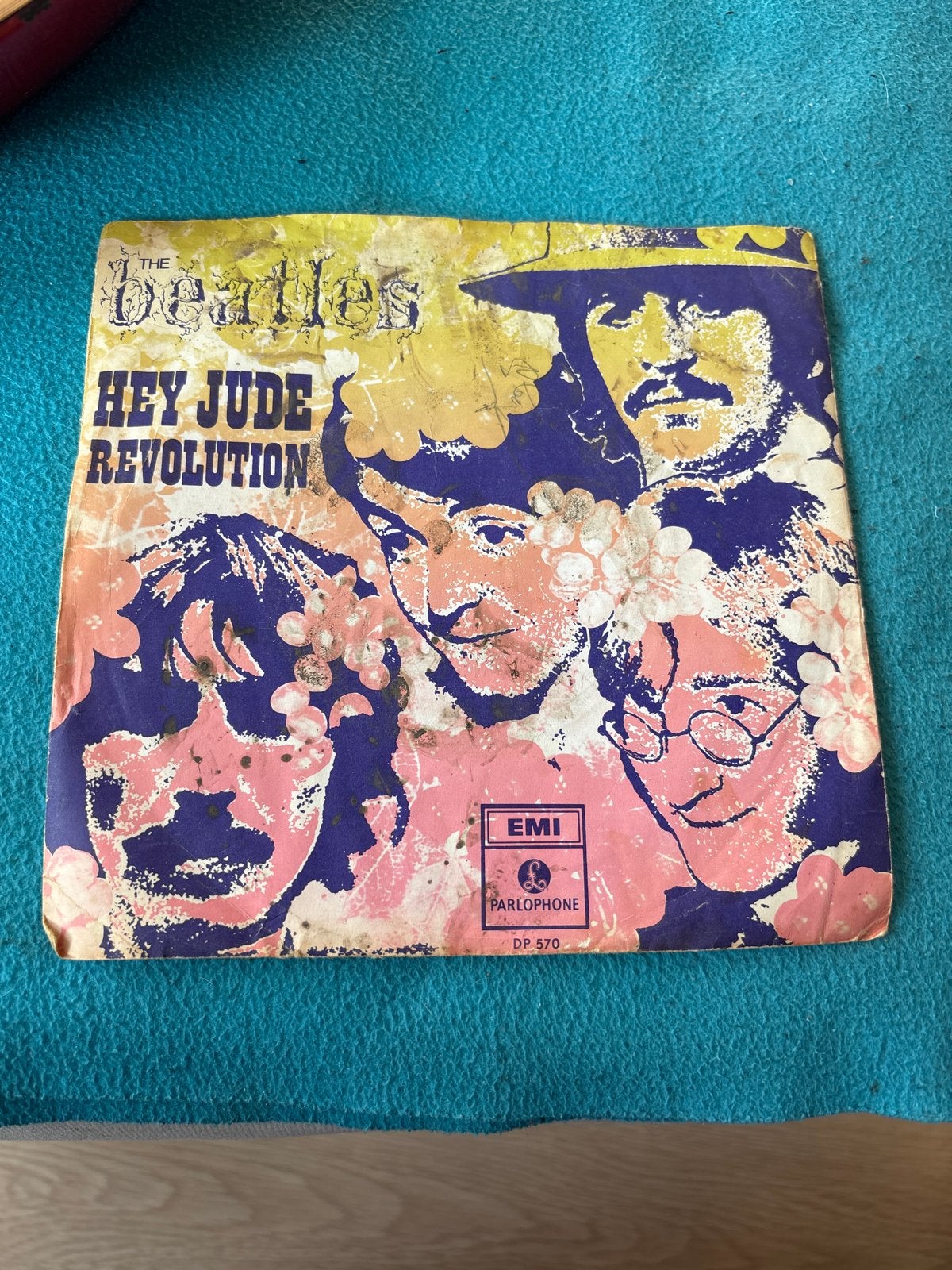 The Beatles Fanclub EP - Zeldzame Nederlandse uitgave, Cd's en Dvd's, Gebruikt, Originele persing, 7 inch, Ophalen of Verzenden