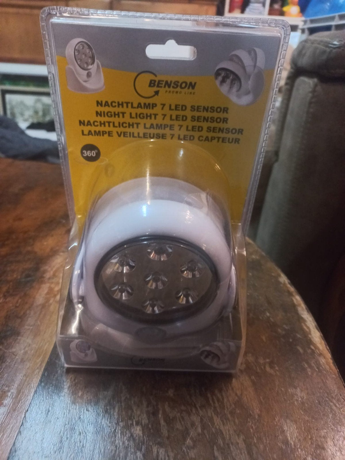 Nachtlampje met 7 LED's en bewegingssensor - 2 stuks, Wit, Overige merken, Kunststof, Nieuw