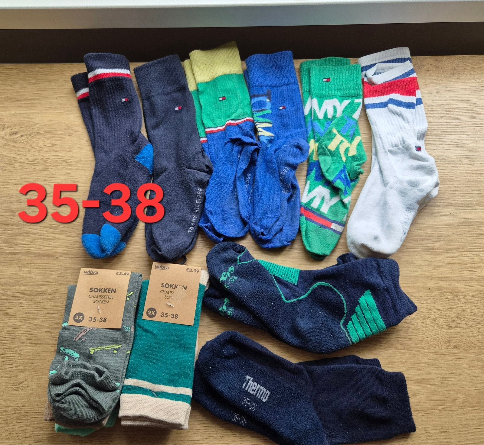 13 paar sokken 35-38  Tommy Hilfiger, Ophalen of Verzenden, Jongen, Sokken, Tommy Hilfiger