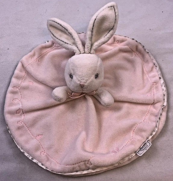 Kaloo Perle knuffeldoekje konijn roze wit pluche knuffel, Coolsingel 104, 3011 AG Rotterdam, Netherlands, Overige merken, Konijn