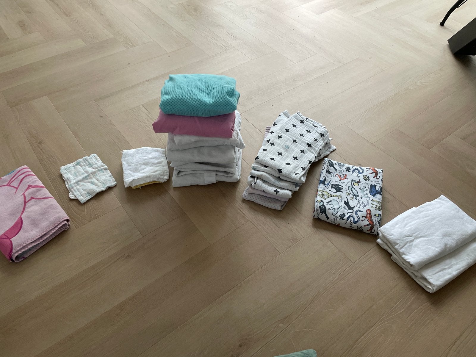 Diverse hydrofiele doeken en dekens bedeengoed., Wasbaar, Overige typen, Ophalen of Verzenden, Overige kleuren