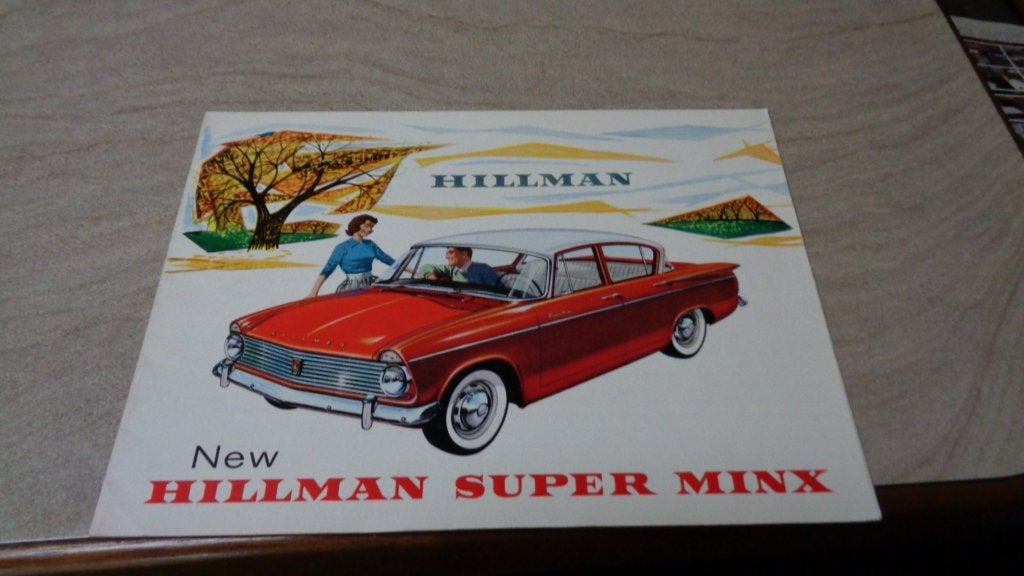 Folder  NEW HILLMAN SUPER MINX, Verzenden, Nieuw, Overige merken