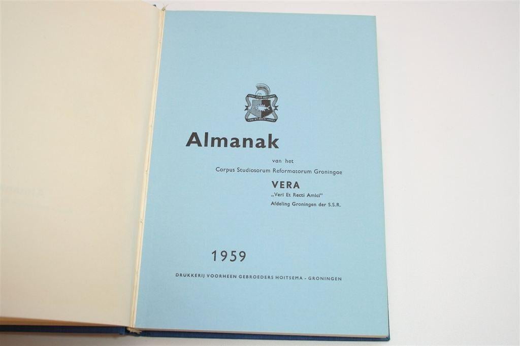 Almanak VERA Groningen [1959] — Veri Et Recti Amici, Ophalen of Verzenden, Gelezen