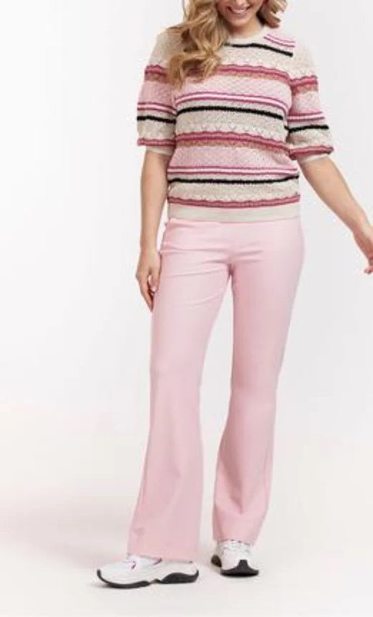 Studio anneloes silvan flair bonded broek M soft pink, Kleding | Dames, Maat 38/40 (M), Ophalen of Verzenden, Zo goed als nieuw
