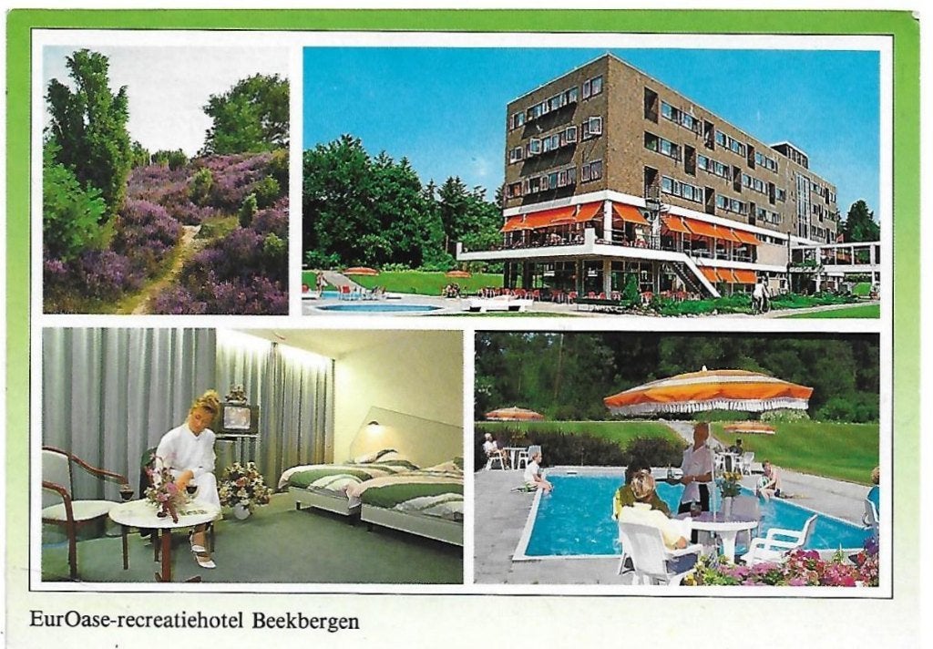 C86 Gelopen Ansichtkaart 'Euroase Recreatiehotel Beekbergen, Ophalen of Verzenden, 1980 tot heden, Gelopen, Gelderland