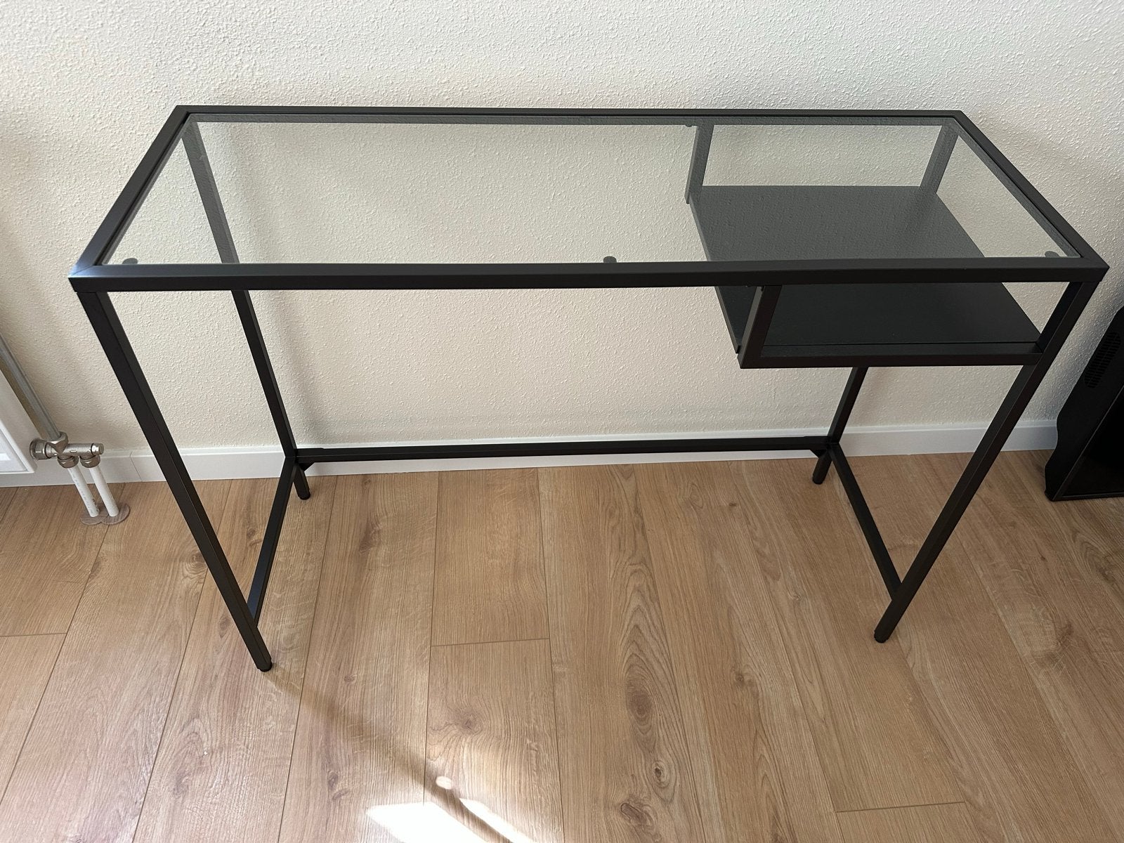 IKEA Vittsjö Laptoptafel - Zwart/Glas, Ophalen, Zwart, Zo goed als nieuw, IKEA