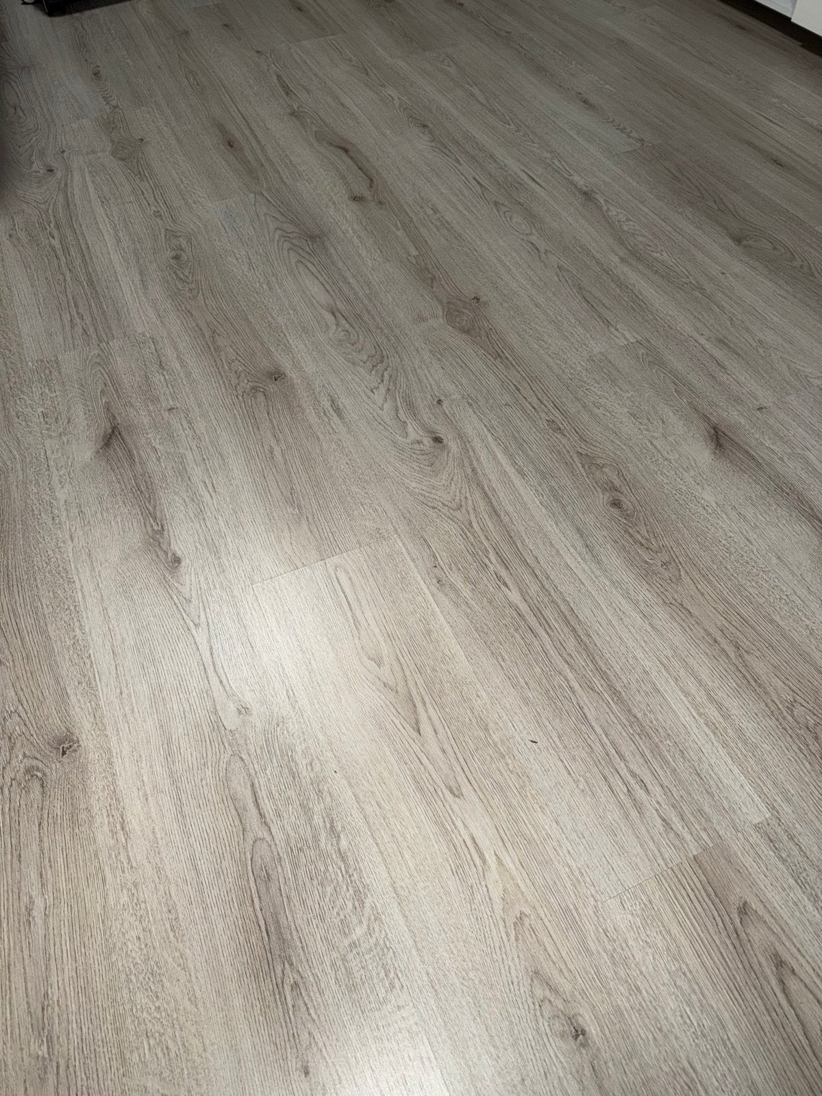 Laminaat met beige tint, Doe-het-zelf en Verbouw, Ophalen, Gebruikt, 50 tot 150 cm, 10 m² of meer