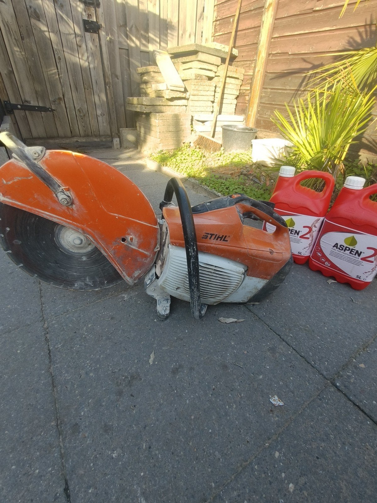 Stihl TS 500i Doorslijper / bandenzaag (Incl. 10L Aspen 2), Doe-het-zelf en Verbouw, Ophalen, 1200 watt of meer, Cirkelzaag, 70 mm of meer