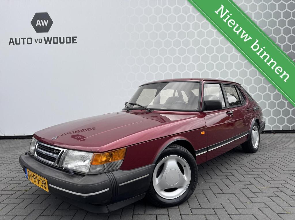 Saab 900 S 2.0 Turbo Leer Elek ramen 5 deurs Nieuwe APK, Voorwielaandrijving, Gebruikt, Zwart, Handgeschakeld