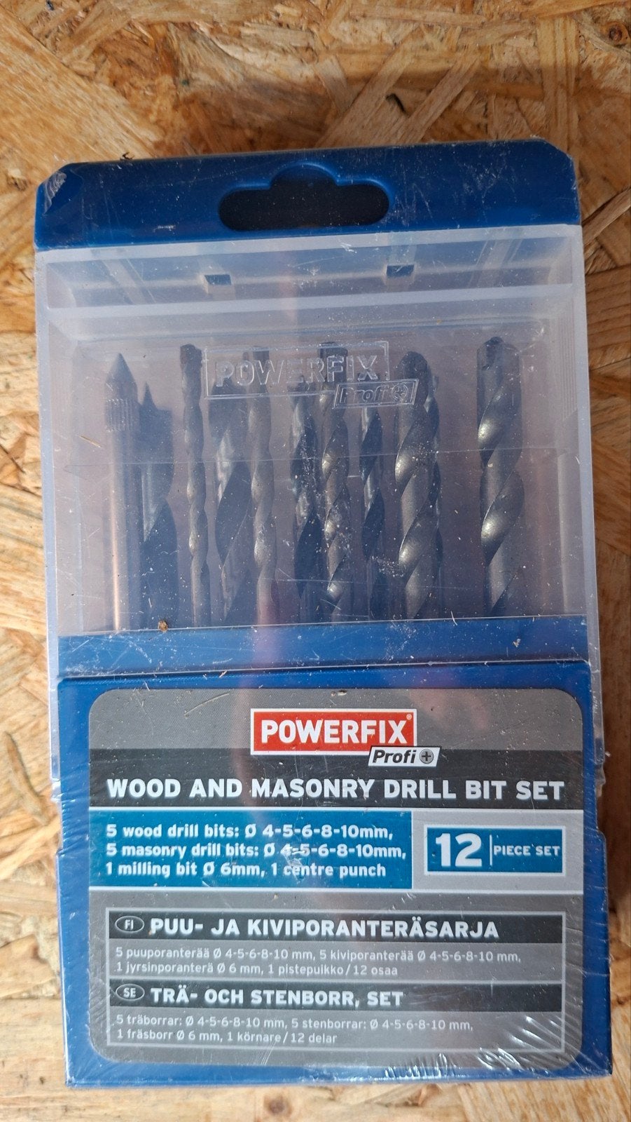 Powerfix Profi Boorset Hout & Steen - 12-delig, Ophalen of Verzenden, Nieuw, Bitset, Overige merken