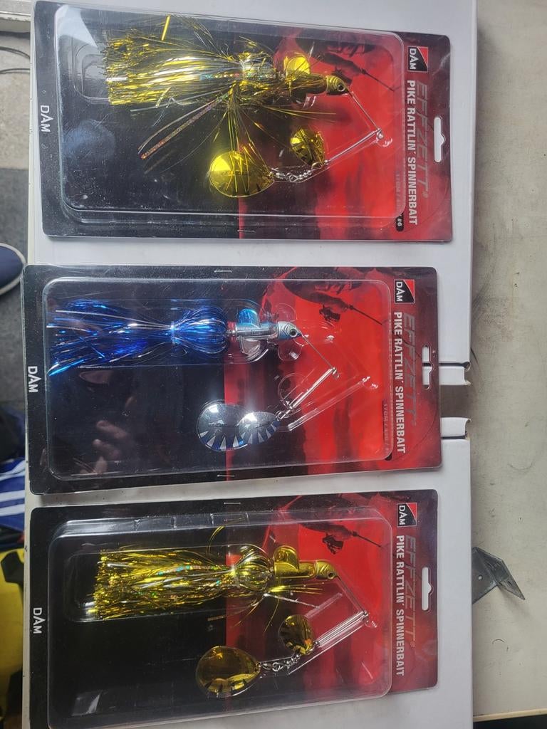 DAM Effzett Pike Rattlin' Spinnerbait 17cm 43g, Watersport en Boten, Hengelsport | Algemeen, Ophalen of Verzenden