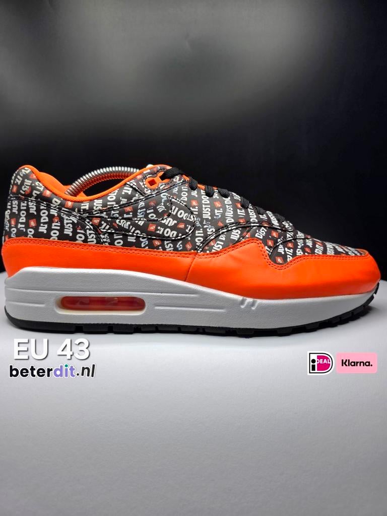Nike Air Max 1 Just Do It Pack 'Black Orange'
Maat: 43, Nike air max, Ophalen of Verzenden, Nike, Nike