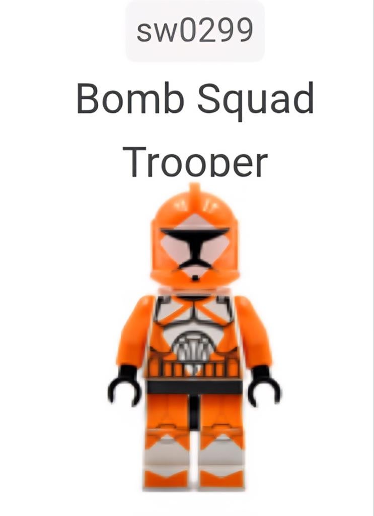 Lego Star Wars Bomb Squad Trooper Minifiguur sw0299, Star Wars, Lego, Ophalen of Verzenden, Zo goed als nieuw