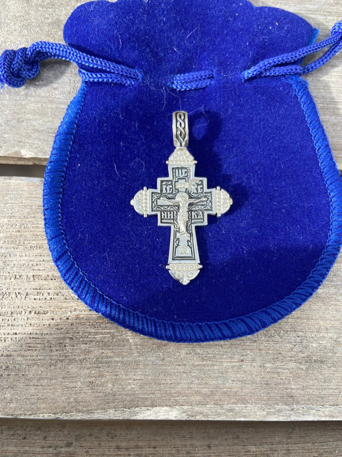 Kruis zilver Orthodox 925 nieuw, 20 of groter, Heer, Ophalen of Verzenden, Zo goed als nieuw