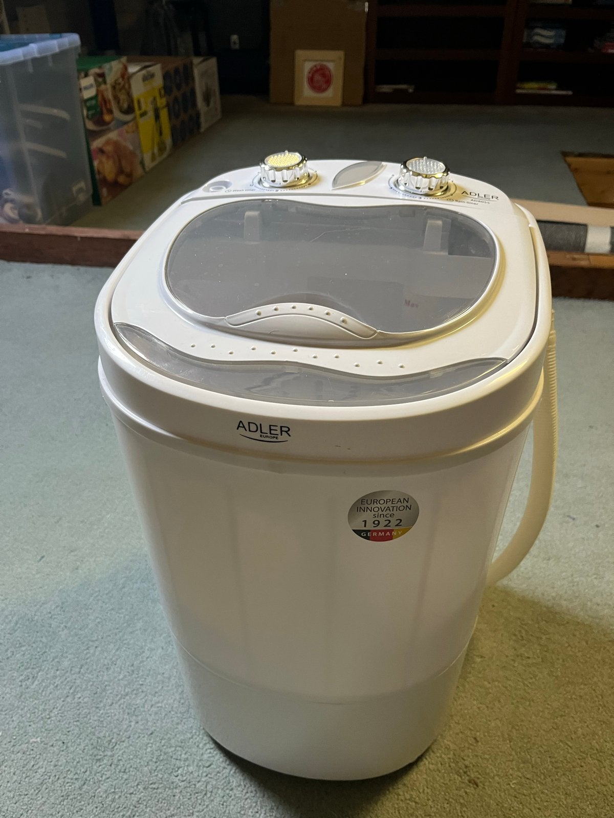 Compacte Adler AD8055 Mini Wasmachine - Ideaal voor kleine r, Ophalen, Minder dan 1200 toeren, Minder dan 85 cm, Minder dan 4 kg