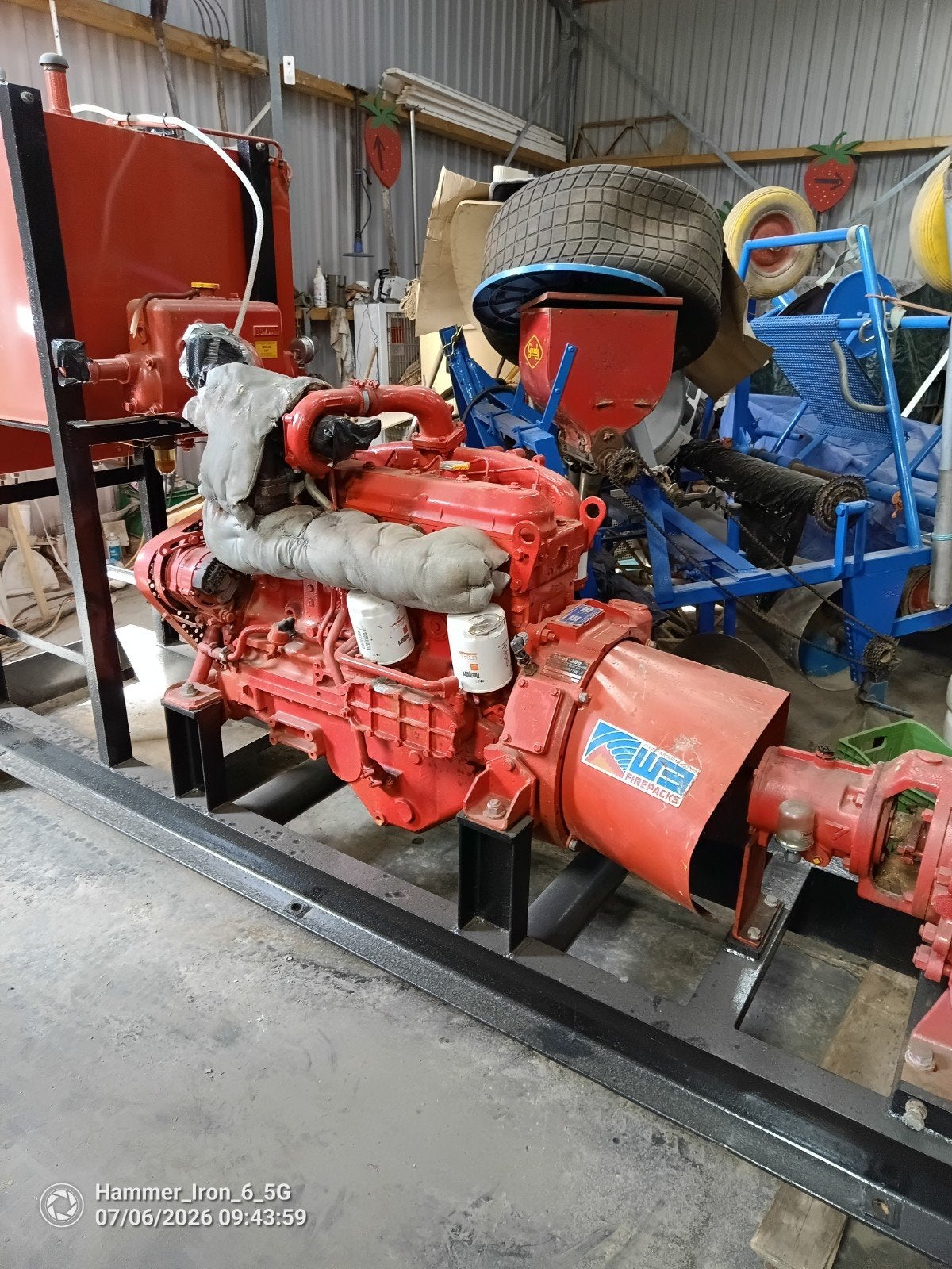 Pomp/ Iveco-VAS Firepumpengine met WB Firepumpcontroller, Ophalen