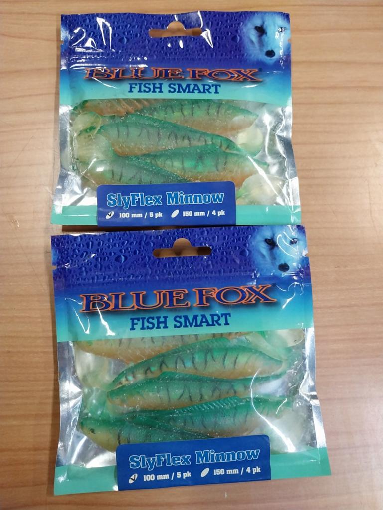 2 x blue fox slyflex minnow 15 cm.shads, Watersport en Boten, Hengelsport | Roofvissen, Ophalen of Verzenden, Nieuw, Overige typen