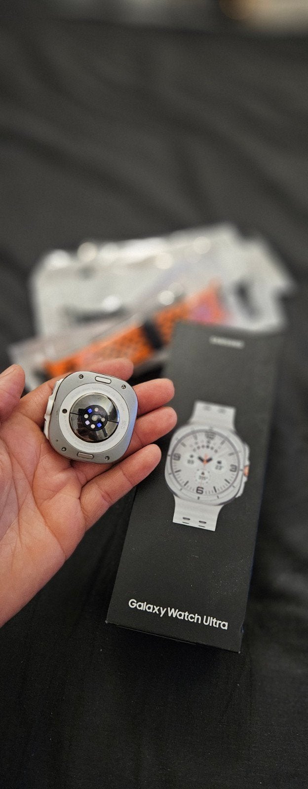 Samsung Galaxy Watch Ultra met extra bandjes, Stappen, Ophalen of Verzenden, Zo goed als nieuw, Samsung