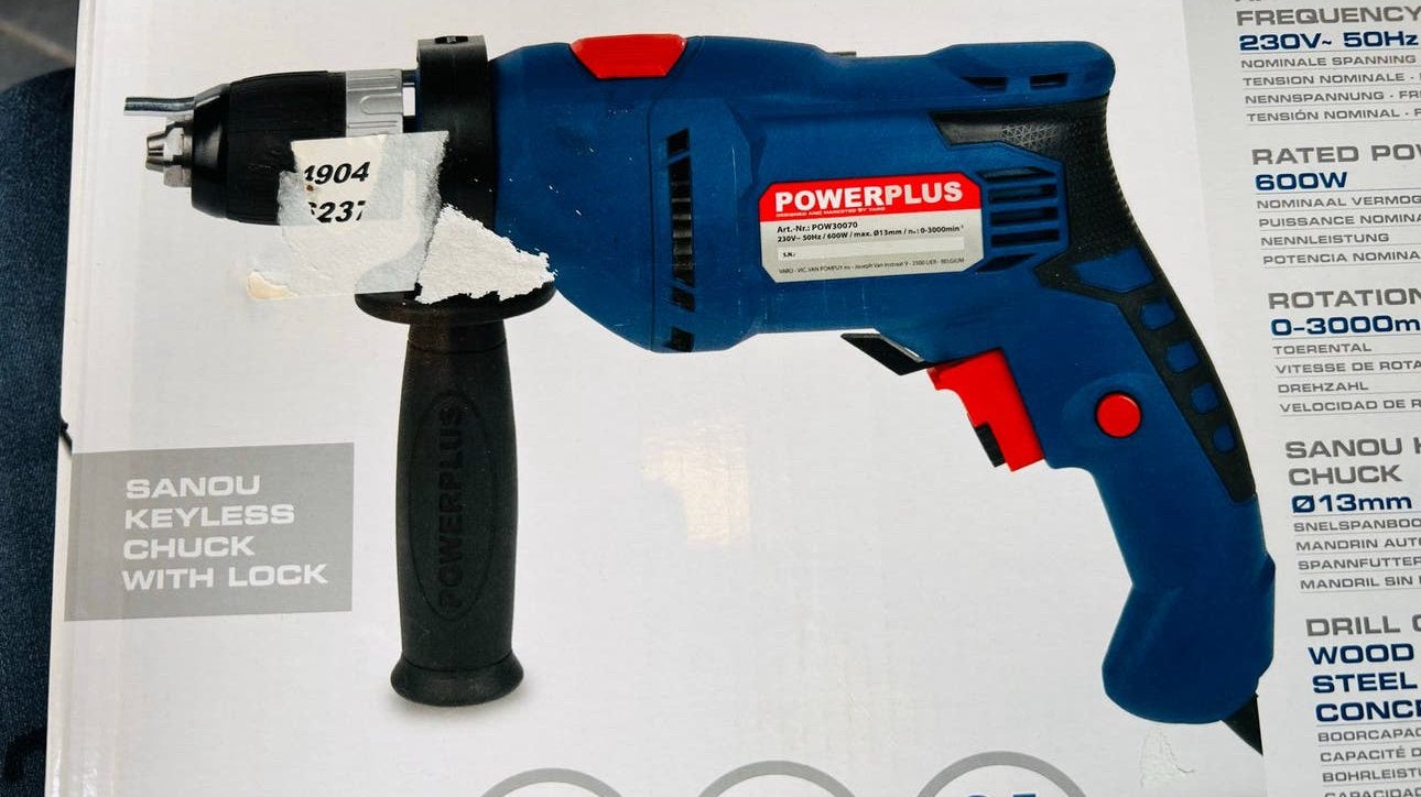 Powerplus POW30070 Klopboormachine 600W, 600 watt of meer, Boor- en/of Breekhamer, Nieuw, Ophalen of Verzenden