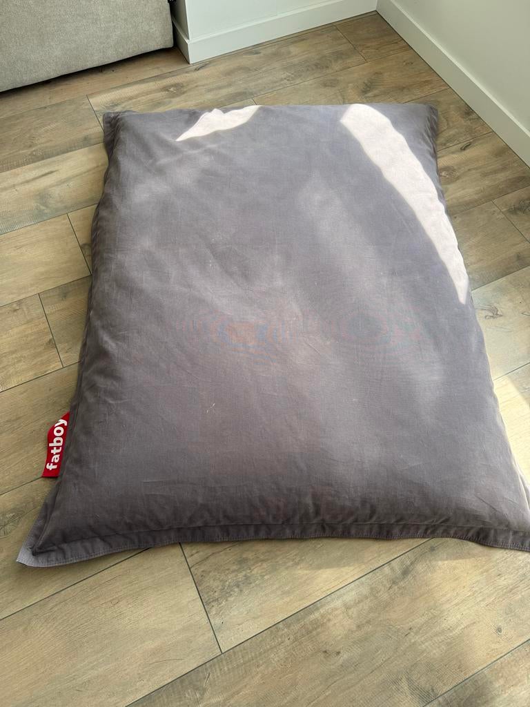 Fatboy zitzak grijs - Comfortabel en stijlvol, Huis en Inrichting, Zitzakken, Gebruikt, Zitzak, Grijs, Ophalen