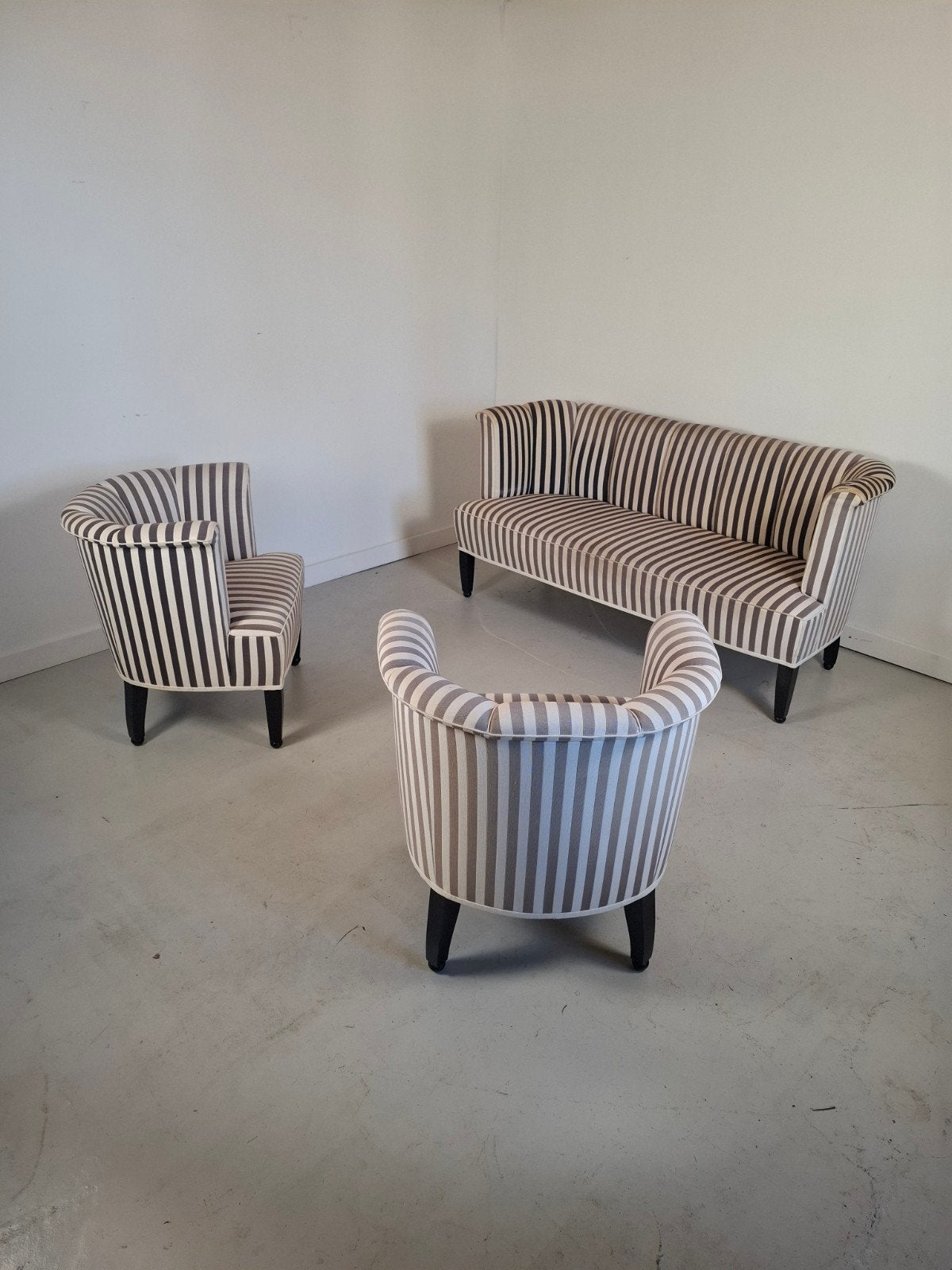 Josef Hoffmann Wittmann Alleegasse set fauteuils + bank, Huis en Inrichting, Fauteuils, Gebruikt, 75 tot 100 cm, Ophalen of Verzenden