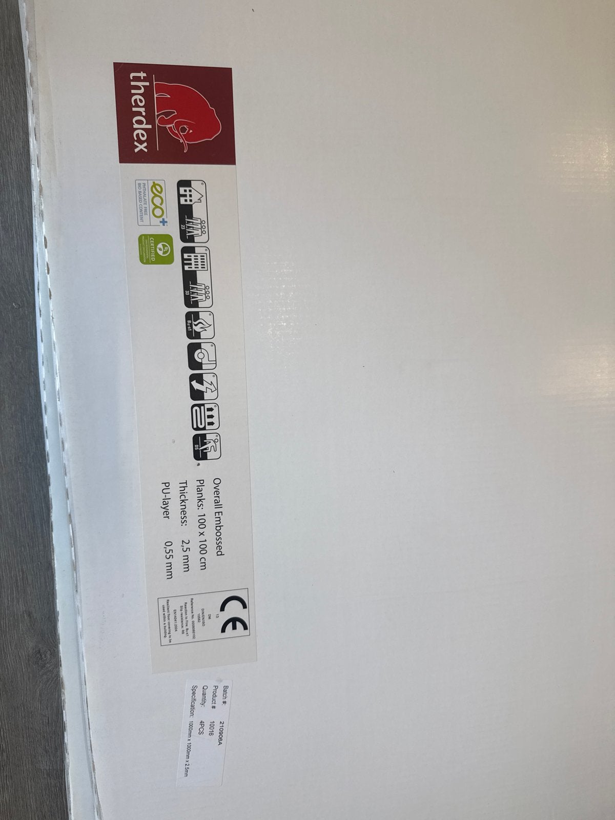 Therdex 10016 Stone PVC Plak Tegels 100x100 - 16m² Nieuw, Ophalen, Nieuw, Overige typen