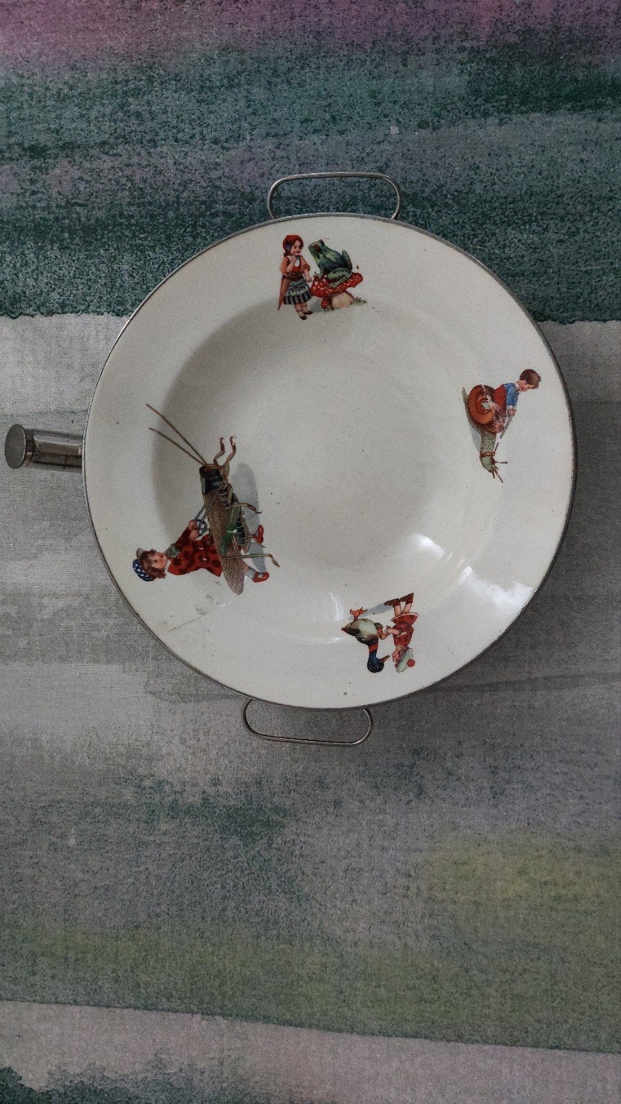 Vintage Benraad Warmhoudbord met Kinderfiguren, Antiek en Kunst, Ophalen of Verzenden