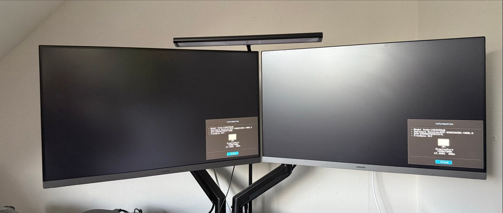 2x Samsung Essential Monitor S3 Full HD IPS, Computers en Software, Monitoren, IPS, In hoogte verstelbaar, Full HD, Zo goed als nieuw