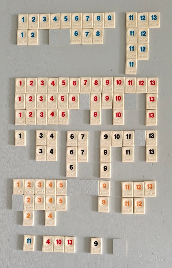 STENEN van Rummikub - nr 290 (Kleine steen - Recht Logo), Verzenden, Zo goed als nieuw