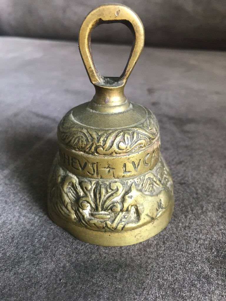 Antiek Koperen Engelse Kloosterbel., Antiek en Kunst, Ophalen of Verzenden, Koper
