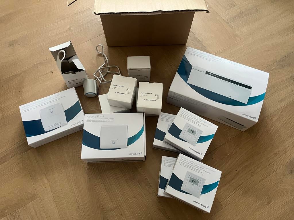 Complete Homematic IP vloerverwarming set - Nieuwstaat, Minder dan 30 cm, Overige typen, Minder dan 60 cm, Ophalen of Verzenden