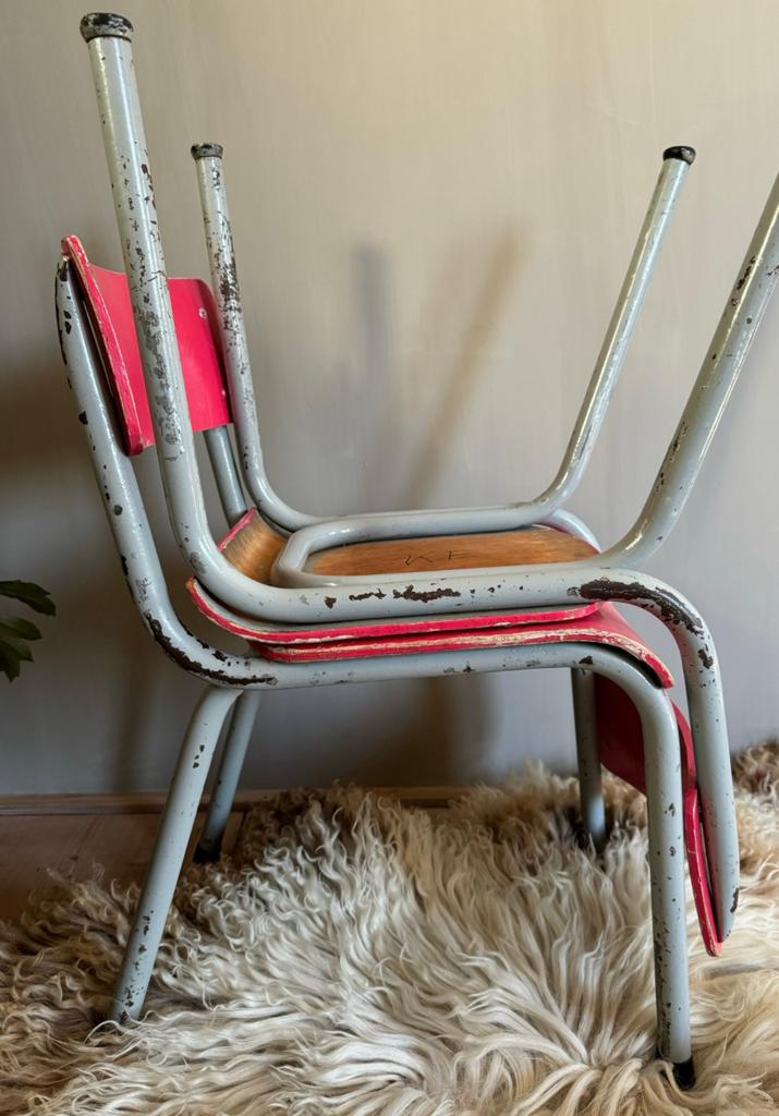 Oude schoolstoeltjes kinderstoeltjes stoeltjes, Antiek en Kunst, Ophalen