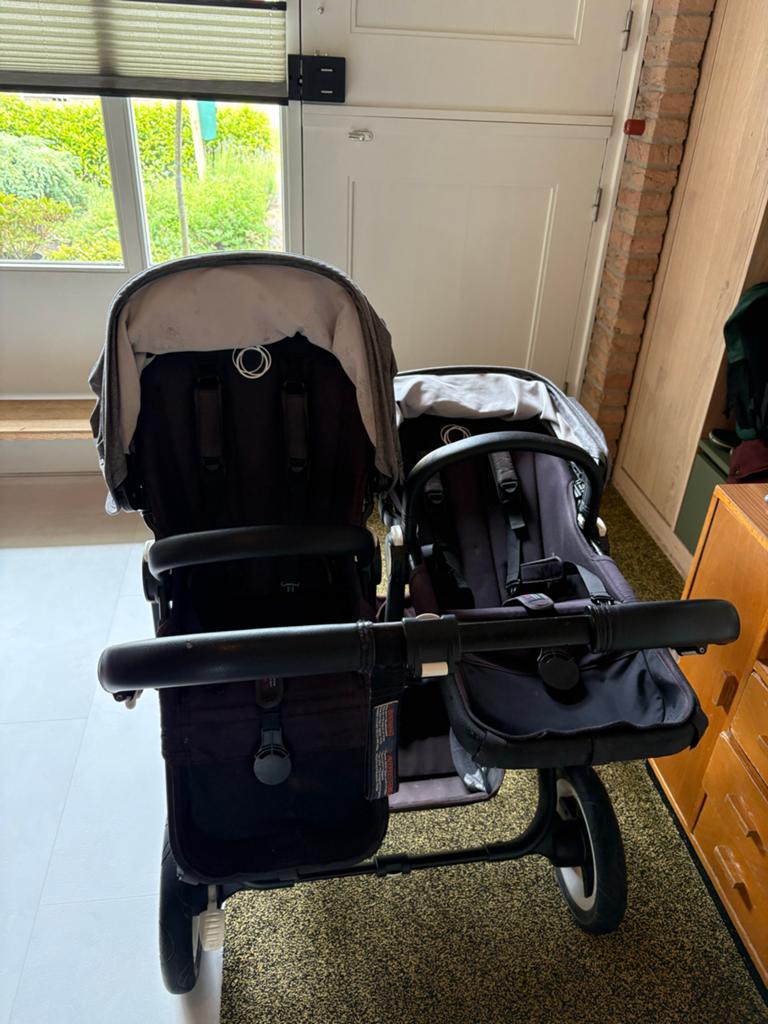 Bugaboo Donkey Duowagen - Verkleuring en vlekjes, Gebruikt, Ophalen, Kinderwagen, Duowagen