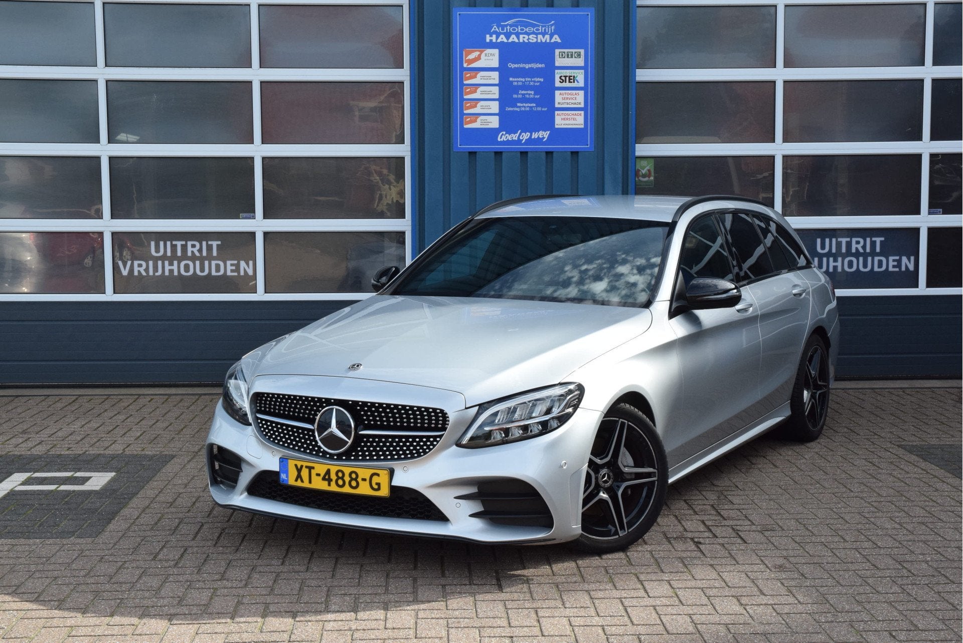 Mercedes-Benz C-Klasse Estate 180 Business Solution AMG Pakk, Auto's, Automaat, Dealer onderhouden, Automatische klimaatregeling