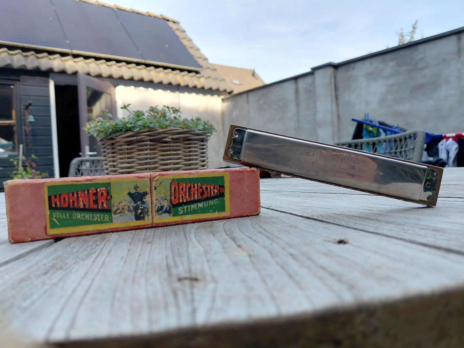 M.hohner vintage mondharmonica., Ophalen of Verzenden, Gebruikt