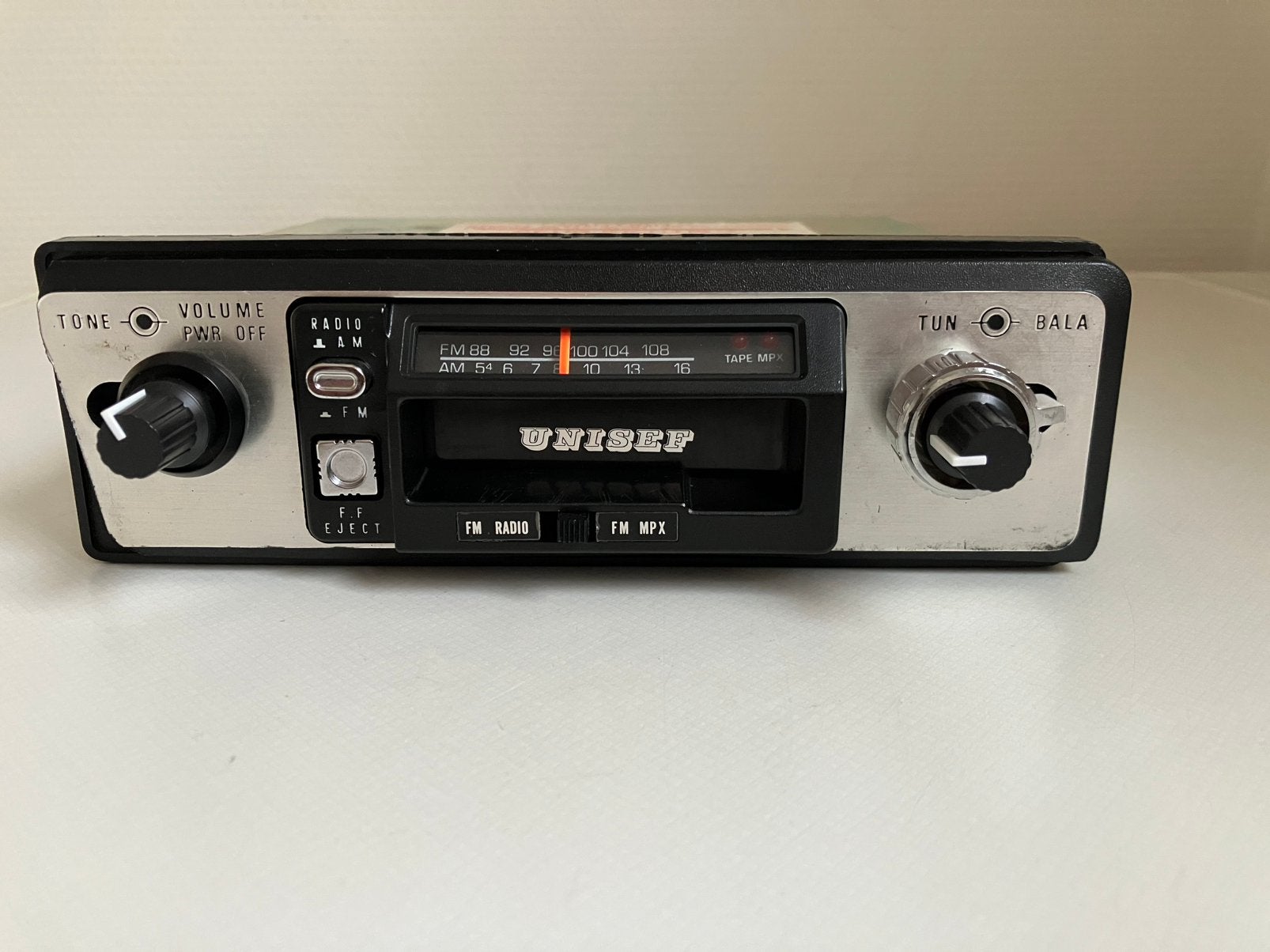 Oldtimer autoradio cassette stereo, Auto diversen, Ophalen of Verzenden, Zo goed als nieuw