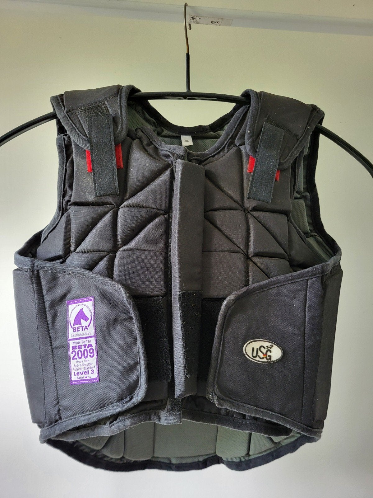Bodyprotector USG flexi zwart child maat large, Ophalen of Verzenden