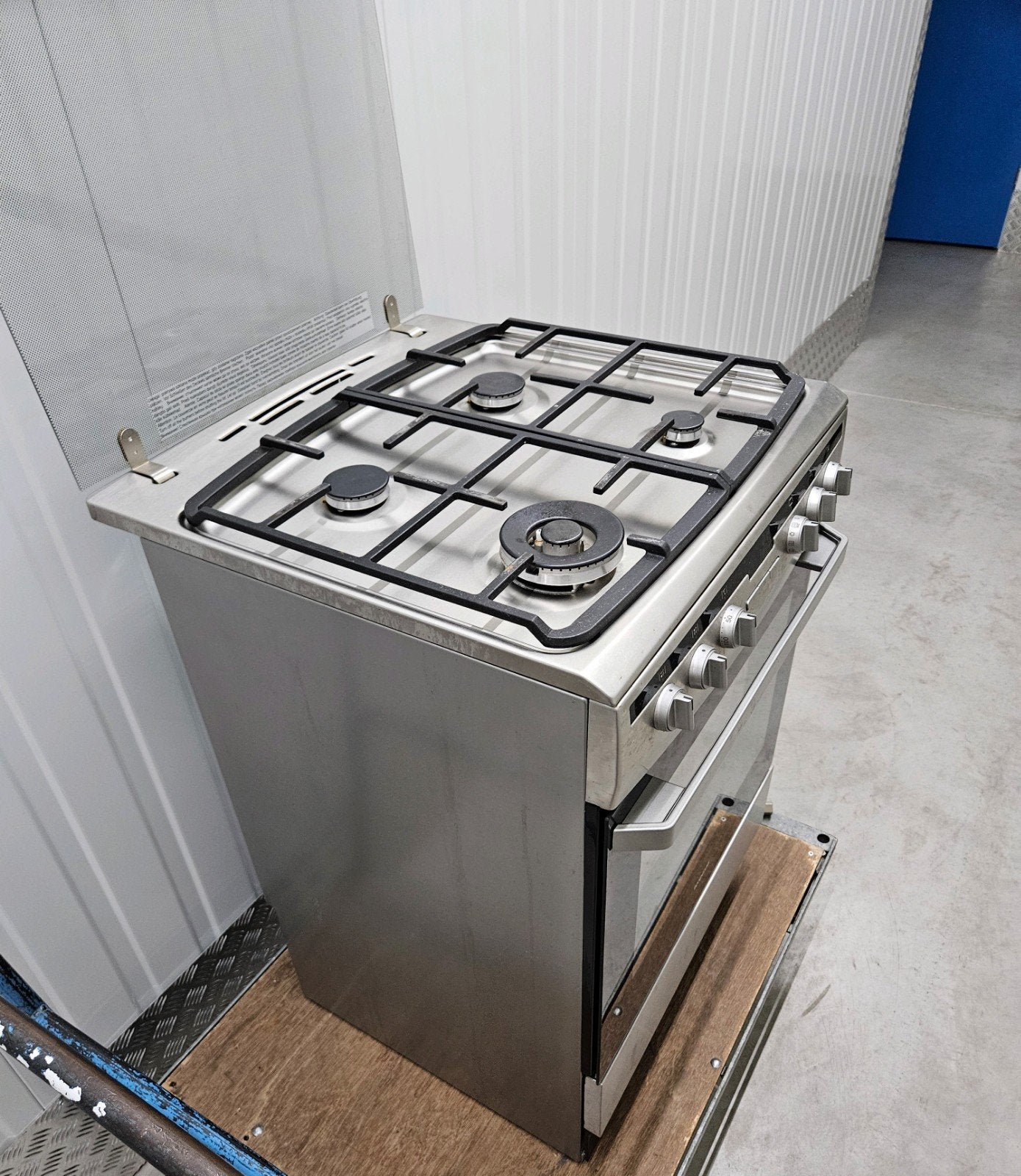 Inventum gasfornuis VFG6034WGRVS/03 vrijstaand, Ophalen, Gebruikt, 60 cm of meer, 4 kookzones