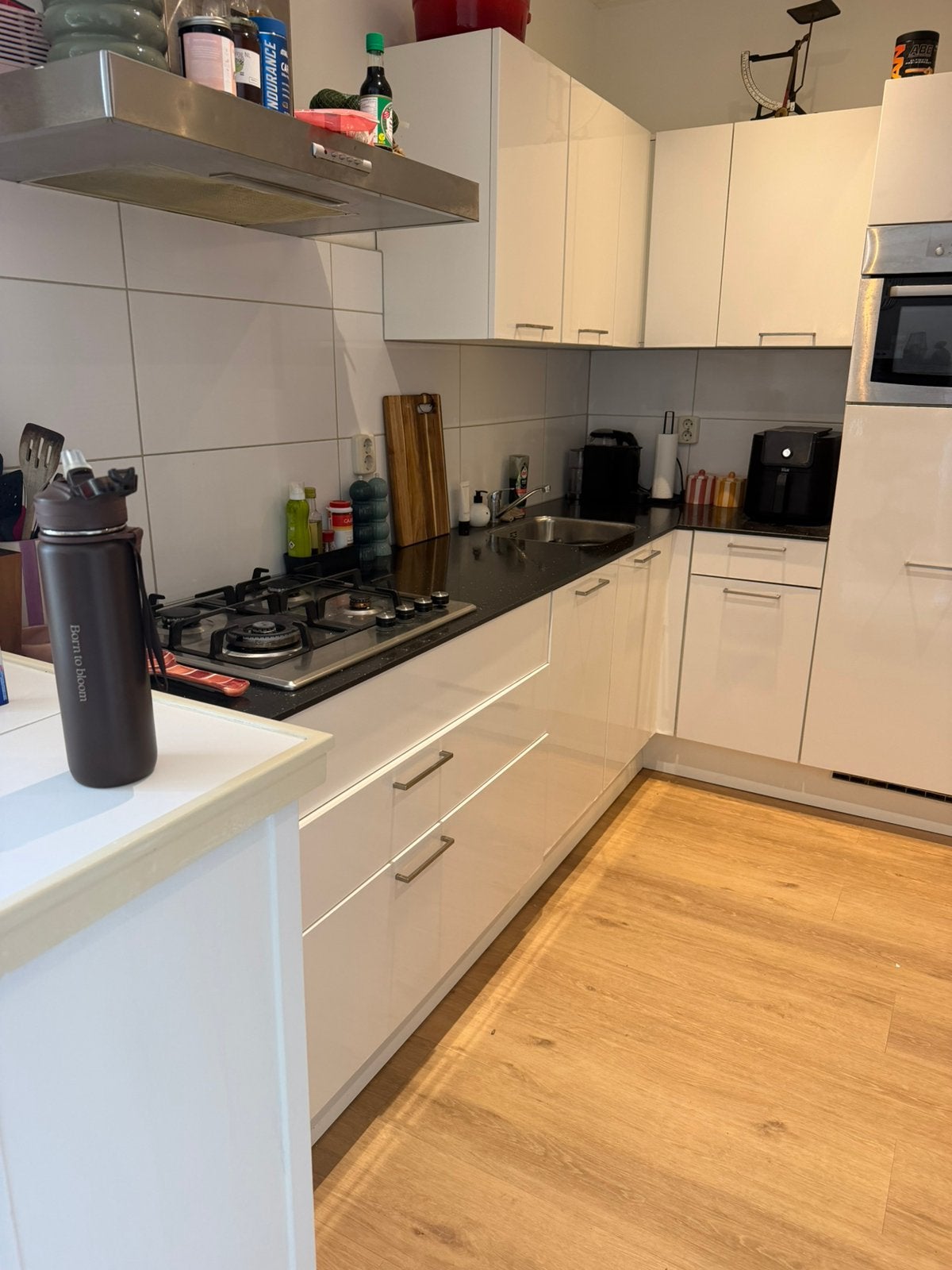GRATIS keuken, zelf demonteren, Huis en Inrichting, Ophalen, Gebruikt, Wit, Hoekkeuken