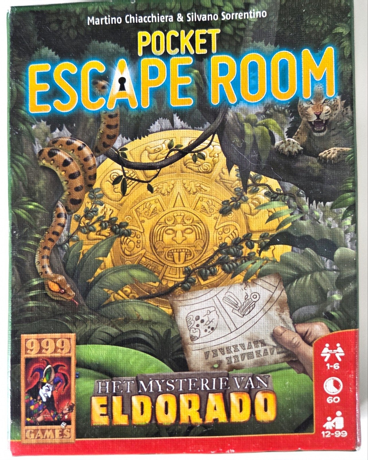 Pocket Escape Room: Het Mysterie van El Dorado, Hobby en Vrije tijd, Gezelschapsspellen | Bordspellen, Ophalen of Verzenden, Zo goed als nieuw