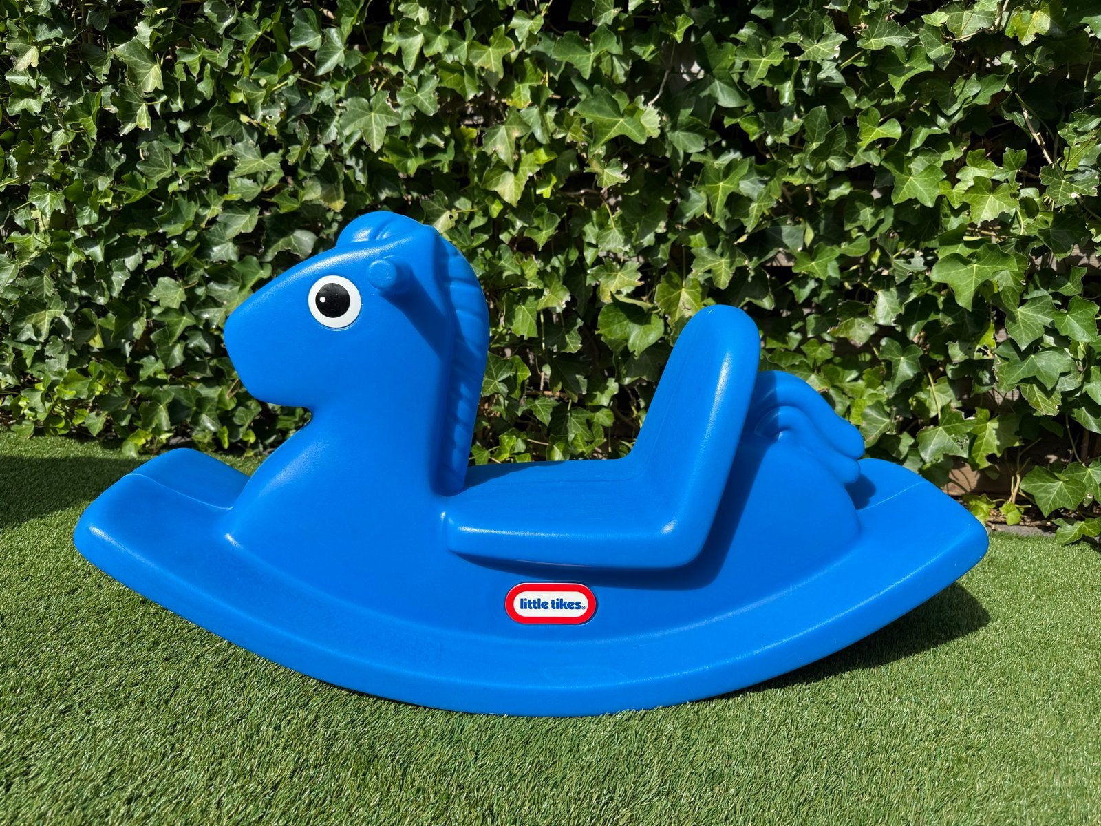 Little Tikes Blauw Schommelspeelgoed Paard, Ophalen, Zo goed als nieuw, Jongen of Meisje