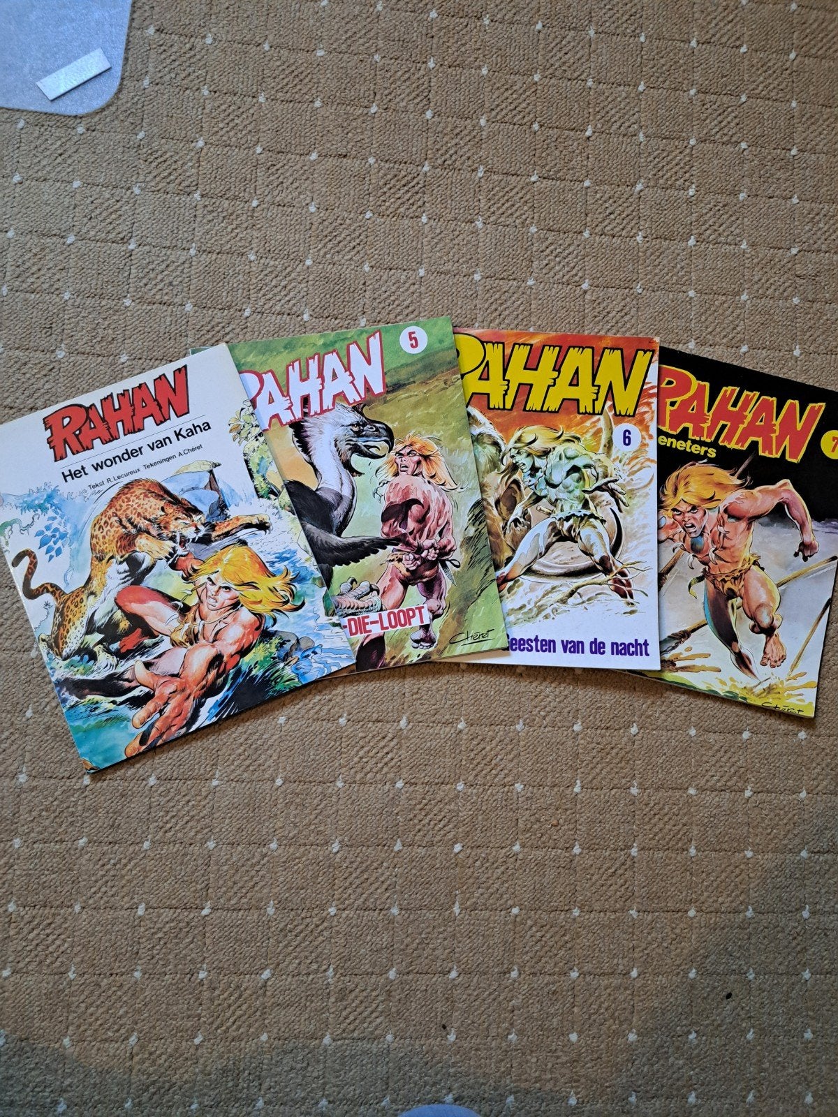 Rahan 4 delen, Boeken, Meerdere stripboeken, Ophalen of Verzenden, Gelezen