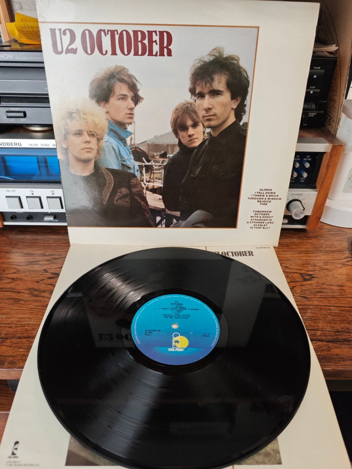 U2 - October LP (1981) - Originele persing, Inclusief binnenhoes, Ophalen of Verzenden, Gebruikt, 12 inch