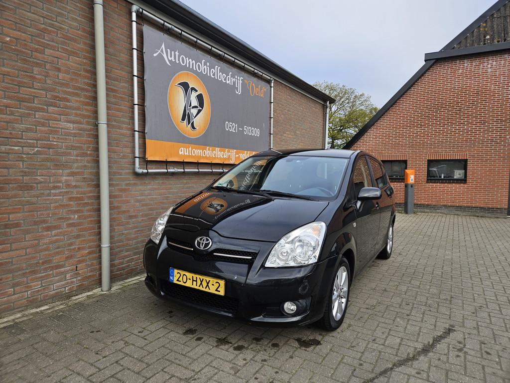 Toyota Verso 1.8 VVT-i Luna (bj 2009), Auto's, Gebruikt, Zwart, 4 cilinders, Zwart
