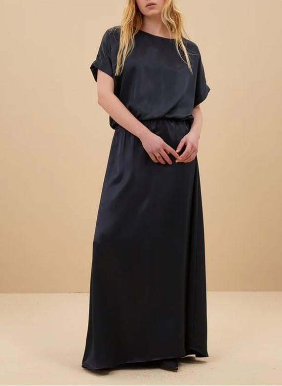 By bar satin effect maxi rok nieuw, Kleding | Dames, Rokken, Nieuw, Maat 36 (S), Blauw, Onder de knie, Ophalen of Verzenden