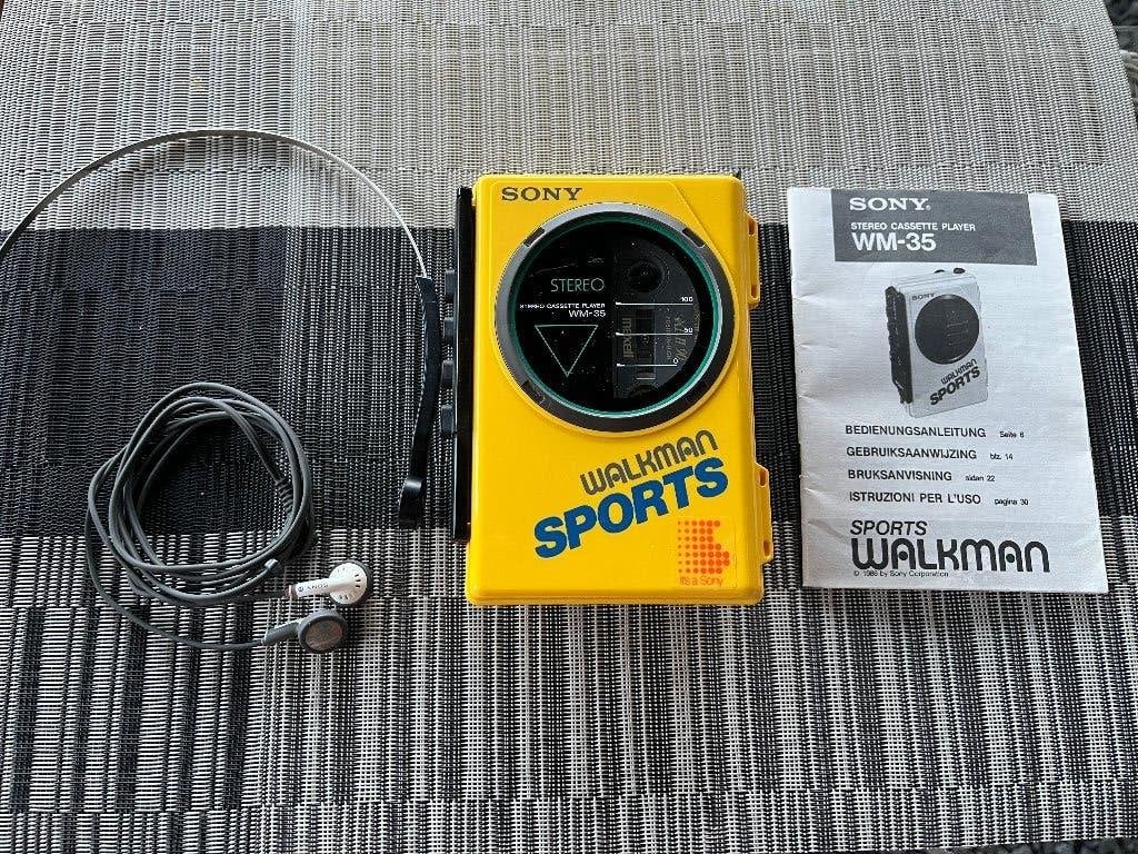 Vintage Sony Walkman Sports WM-35, Ophalen, Walkman