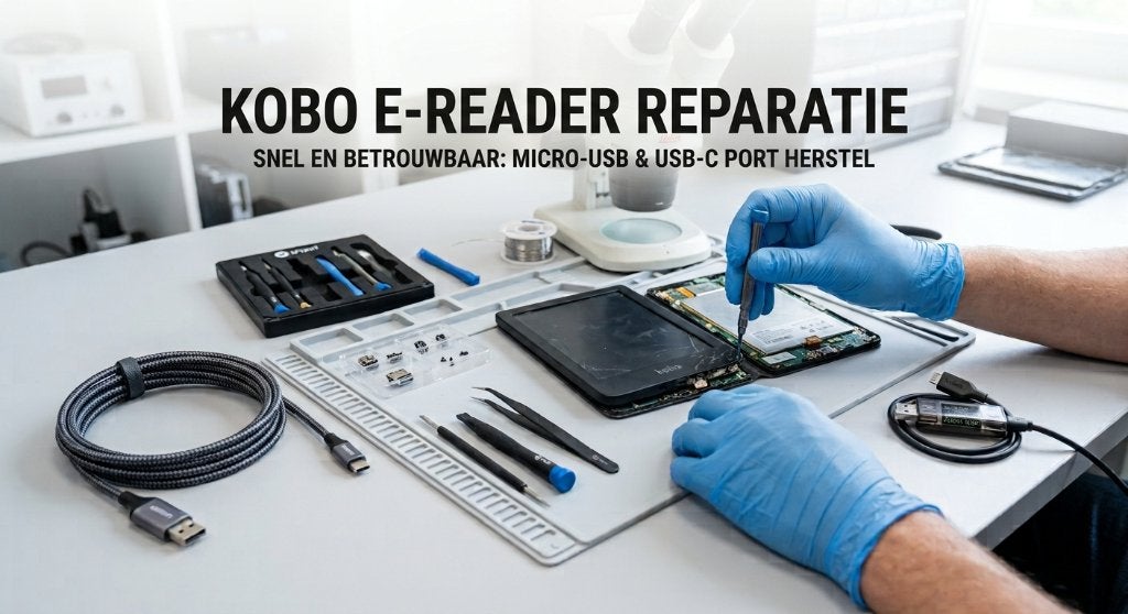 Kobo E-Reader USB Oplaadpoort Reparatie (Micro-USB & USB-C), Computers en Software, Ophalen of Verzenden, Nieuw, KOBO.
