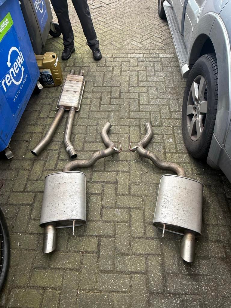 Uitlaat Ford Mustang 5.0 V8 2015 midden + einddemper, Auto-onderdelen, Uitlaatsystemen, Ford, Nieuw, Ophalen of Verzenden